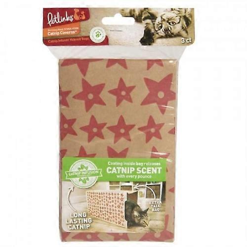 Quaker Petlinks Catnip Caverns Set Of Catnip Infused Paper Bags, 1 Each