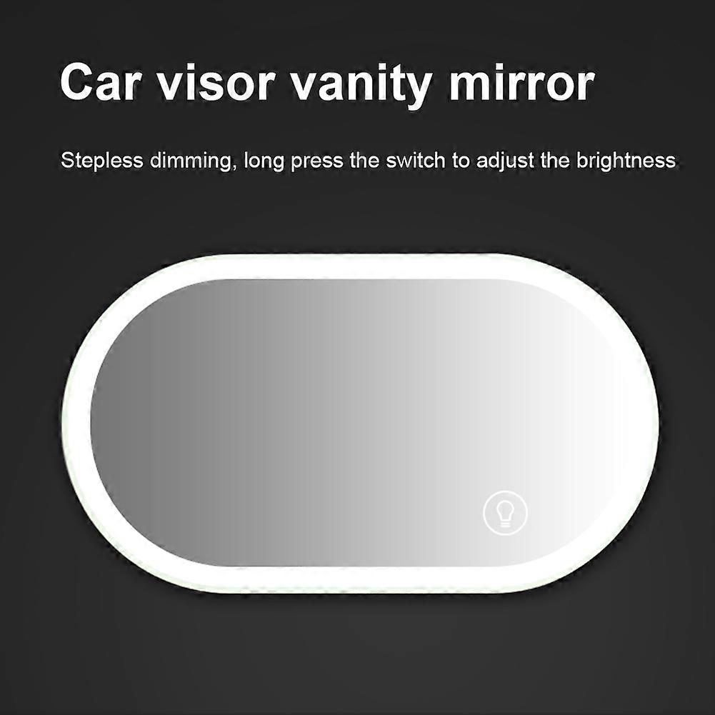 HD sun visor with LED lighting, car makeup mirror, touch switch, continuous gradation, automobile accessories
