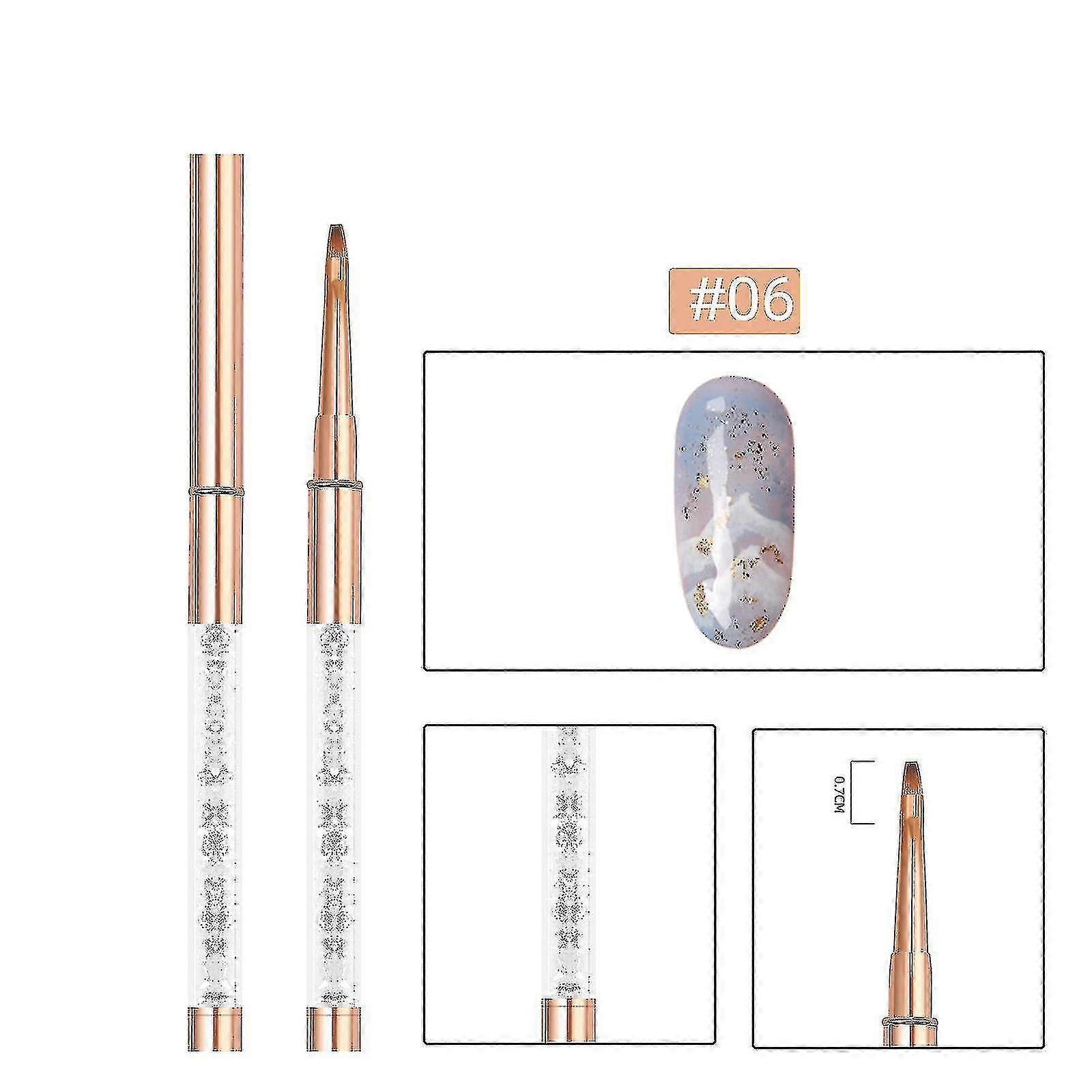 Electroplating Rod With Drill Nail Pen Drawing Pen Double-point Drill Crayons #1042