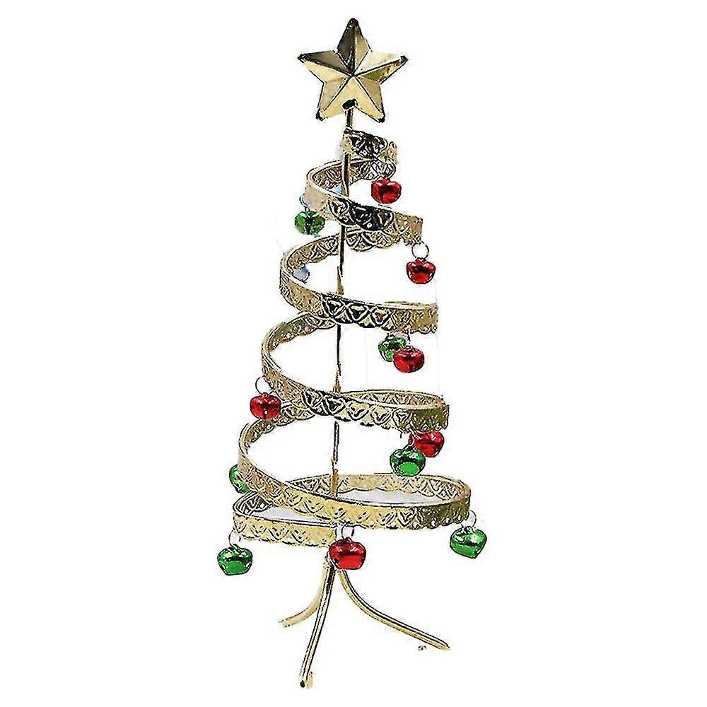 Tabletop Spiral Gems Christmas Tree - Metal Table Top Tree