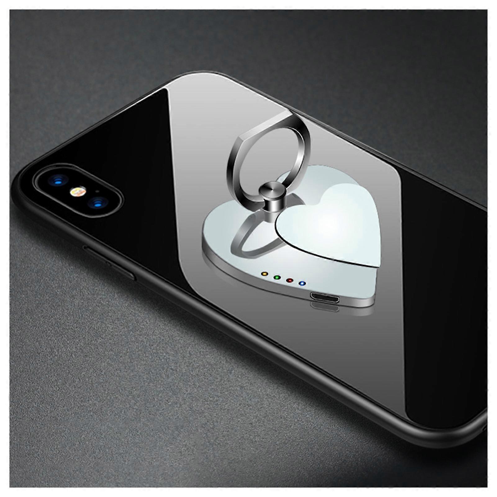 Double Heart Mobile Phone Buckle Lighter USB Rechargeable Cigarette Lighter