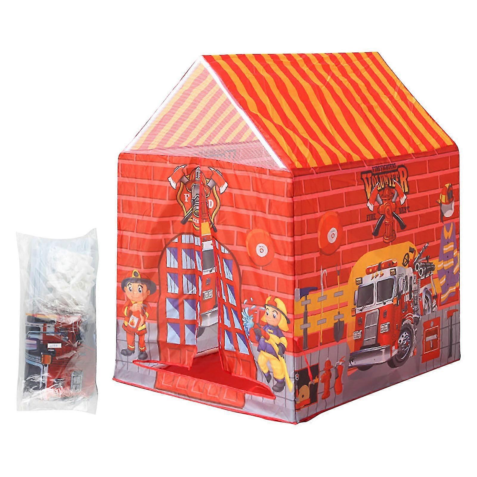 Fire Station Children's Diy Tent Play Tent Kids Finge playhouse