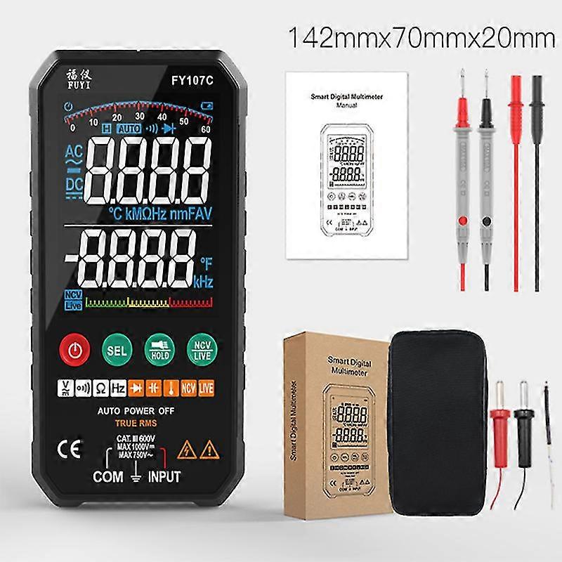 Smart Digital Multimeter Auto Range Capacitance Tester True Rms Measurement Voltage Meter Profesional Analysis Instruments