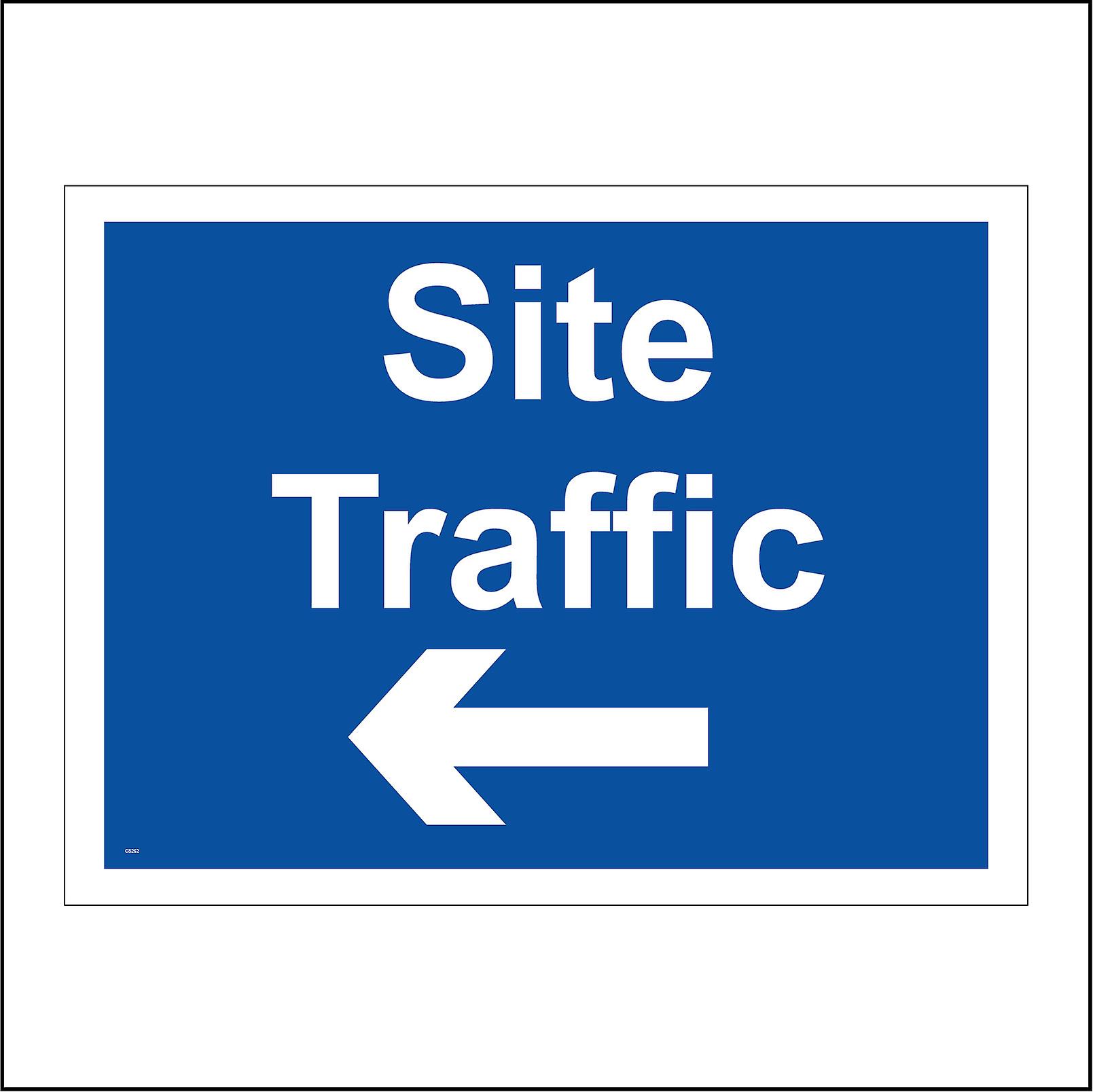 CS262 Site Traffic Sign with Left Arrow