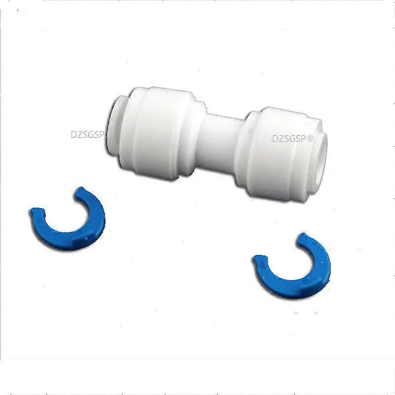 RO Water System Equal Straight 1/4 3/8 Hose Connection Coupling Reducing Plastic Quick Pipe Fitting Reverse Osmosis Connector