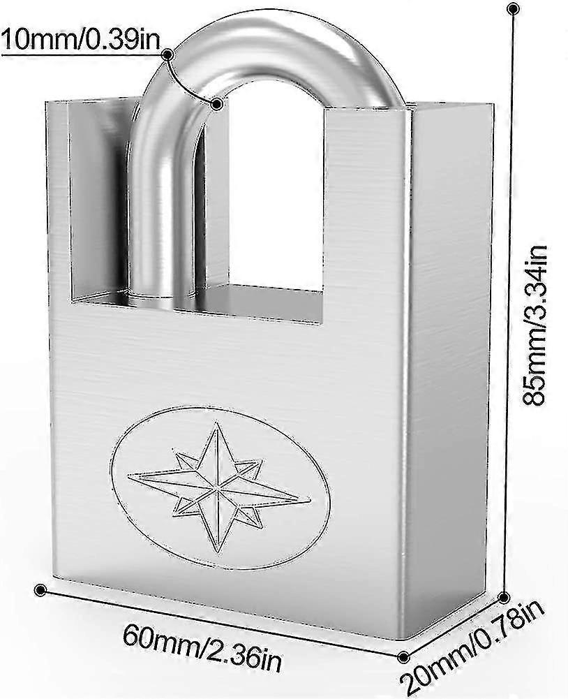High-performance Padlock 60mm, Weatherproof Outside Robust Padlock, High-securit