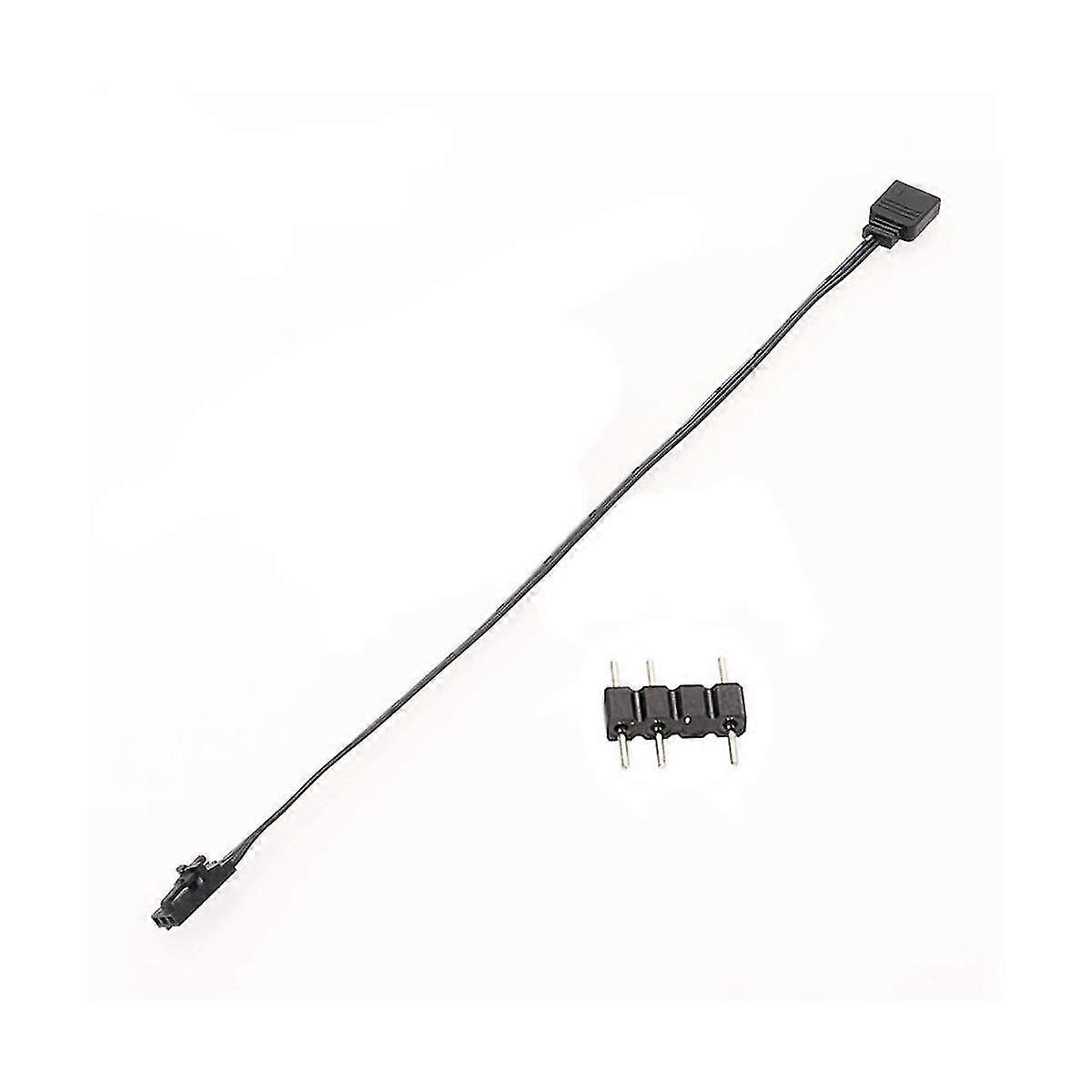 For 3pin Rgb To Standard Argb 3-pin 5v Adapter Connector Rgb Cable For Fan/hub/lighting Node/