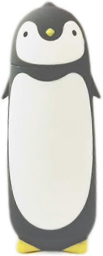 280ml Roestvrij Staal Cute Penguin Cup Fles Flask vaccum Flask (zwart)