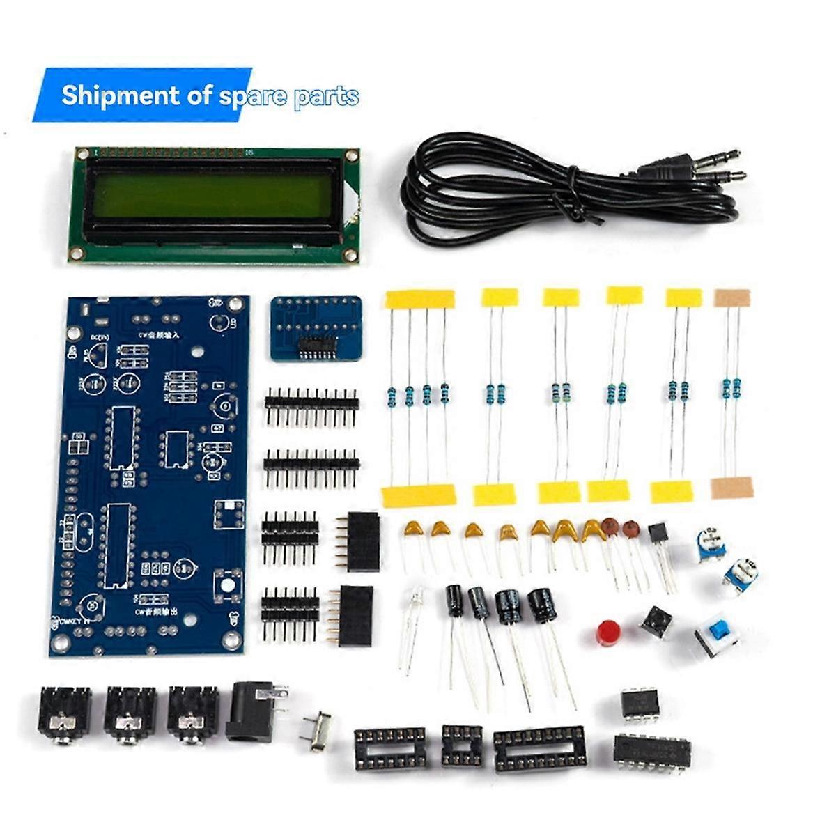 CW Trainer Morse Code Training Morse Code Decoder Components DIY Electronic Component Kit US PLUG B