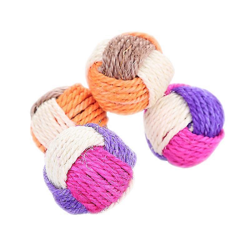 Cat Toy Sisal Ball, Interactive Cat Rolling