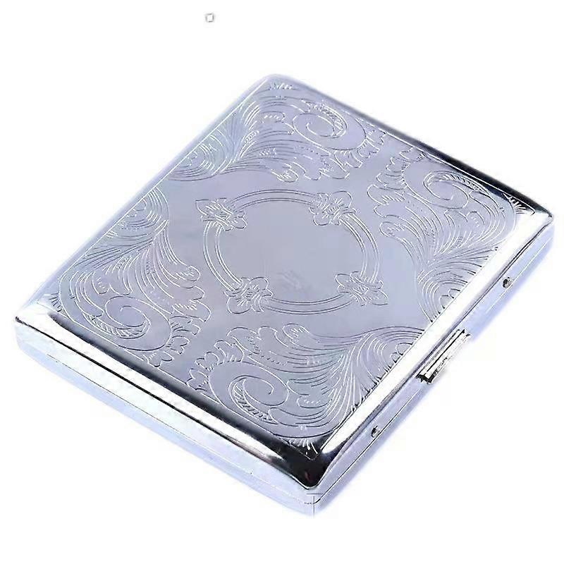 Etched Cigarette Case Style Metal Holder for Regular