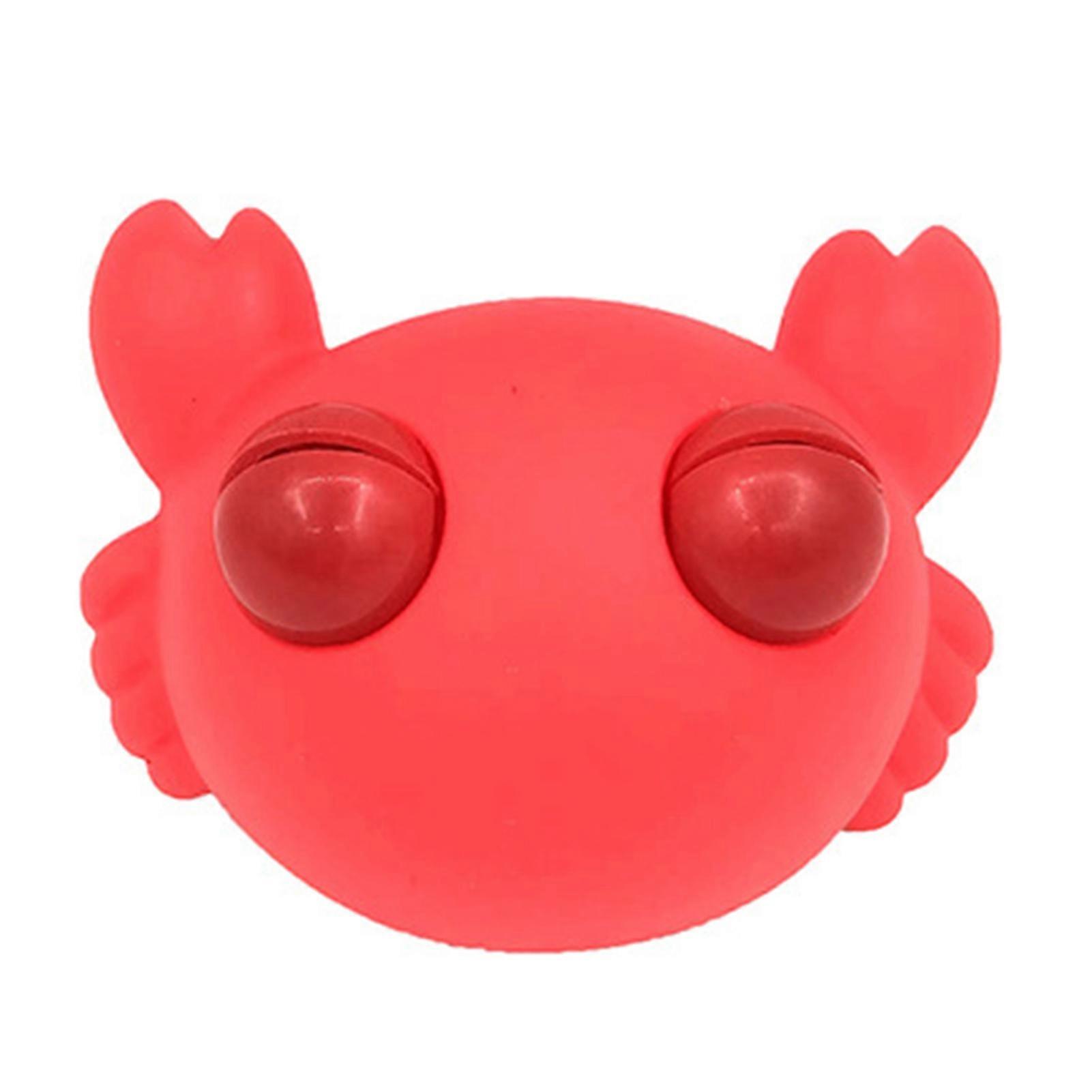 Squeezing Animal Toy Lovely Fish Turtle Crab Shark Dolphin Whale PVC Relieve Boredom Vent Toys Eye Popping Sea Animal Decompression Toy Children Gift