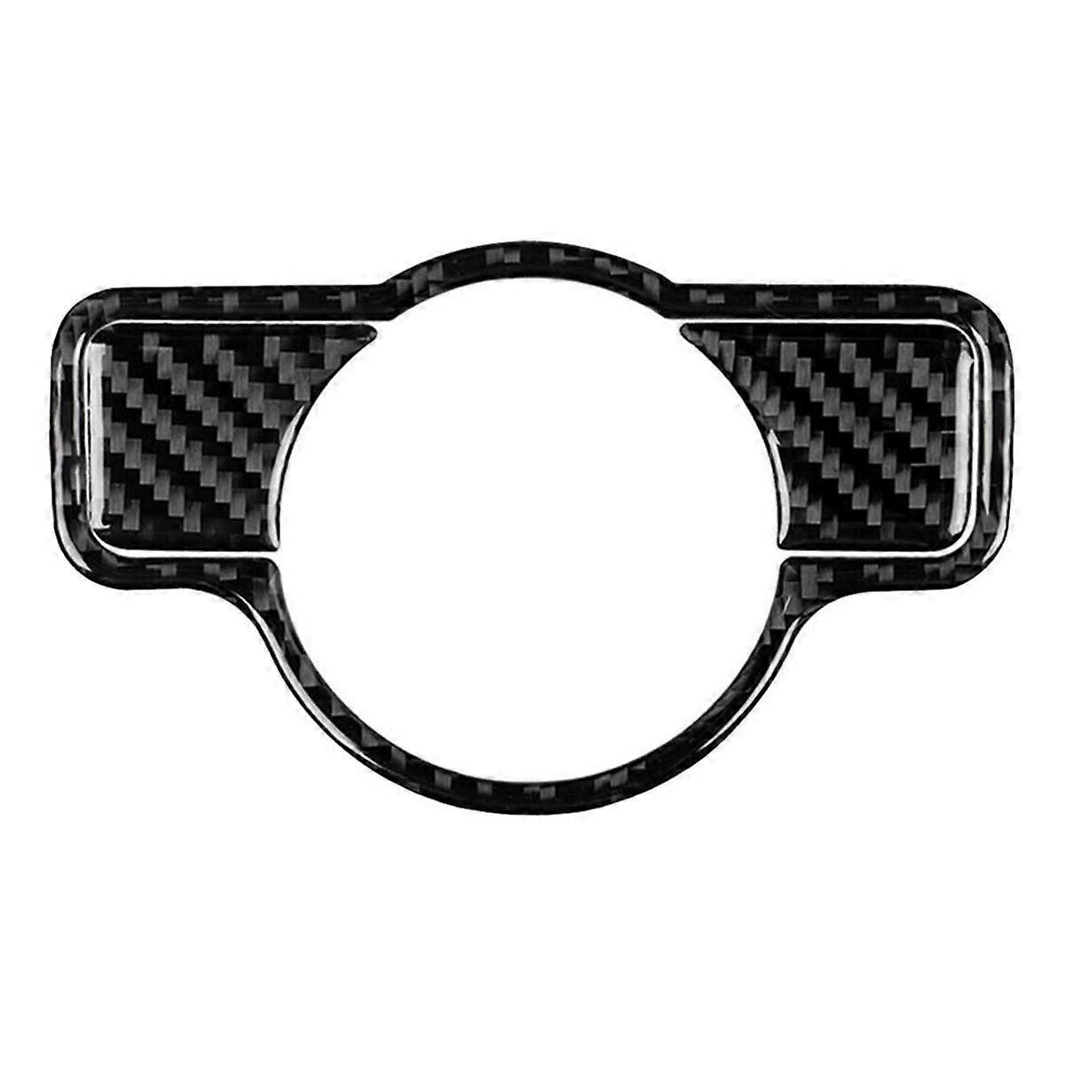 Carbon Fiber for - C Class W204 Inner Headlight Switch Decorative Cover Trim