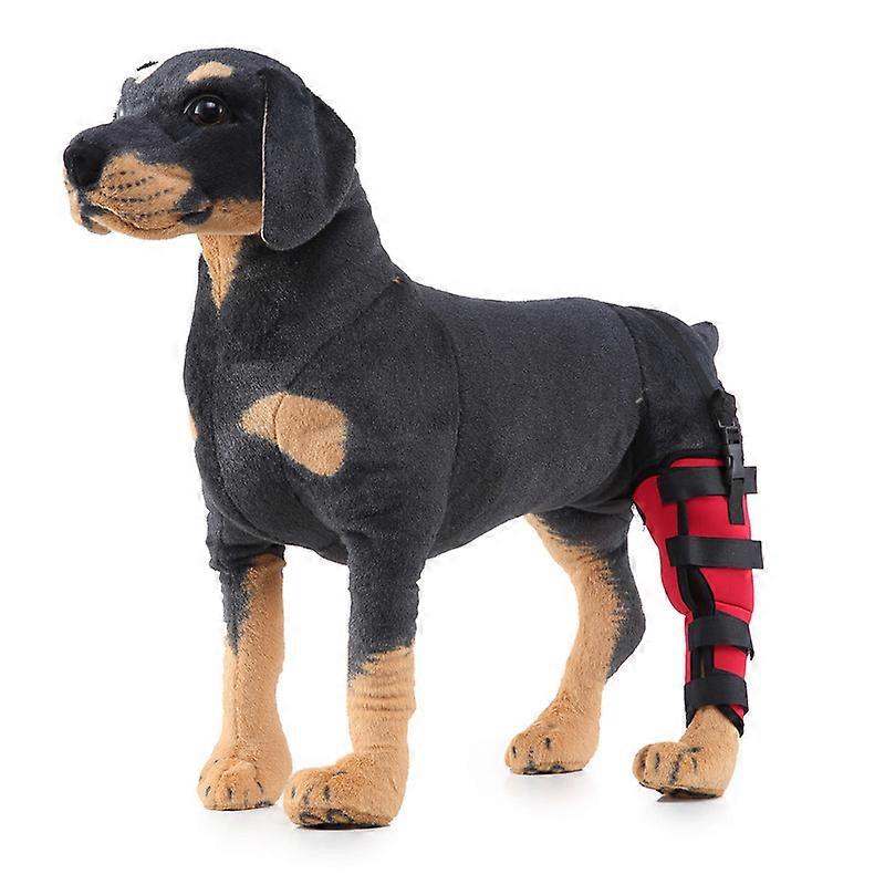 MIMIGO Canine Dog Hock Brace Rear Leg Joint Wrap Protects Wounds as They Heal, Compression Wrap, Heals and Prevents Injuries and Sprains Helps with Lo