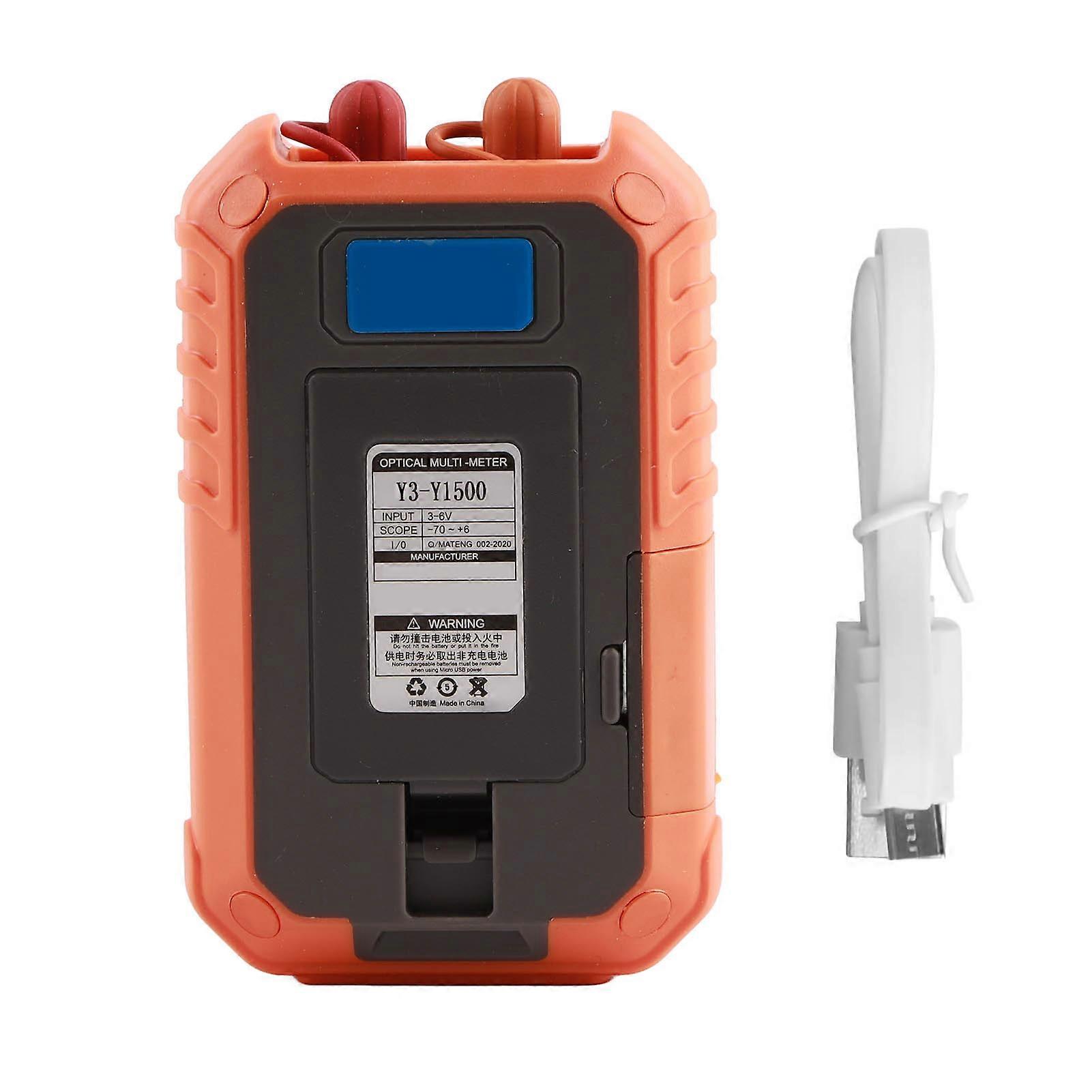 Optical Power Meter Mini Fiber Light Attenuation Tester Red?Light All?in?One Wavelength Memory