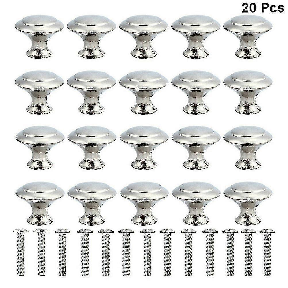 20 adet Kapı Düğme Dolabı Kolları Dolap Çekmecesi Mutfak Paslanmaz Çelik