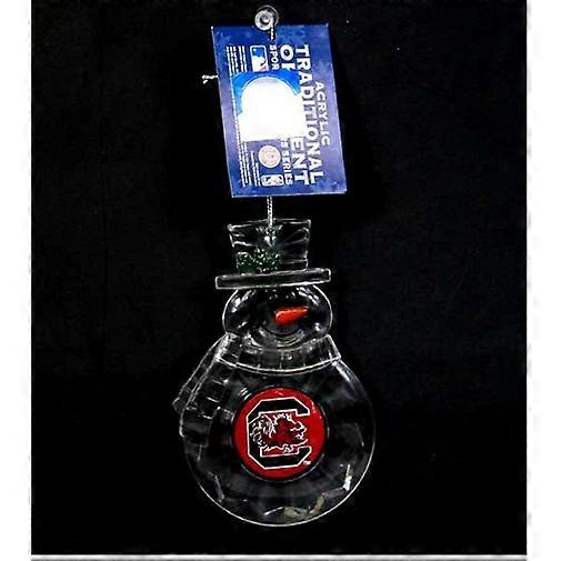 South Carolina Gamecocks NCAA Acrylic Traditional Snowman Ornament