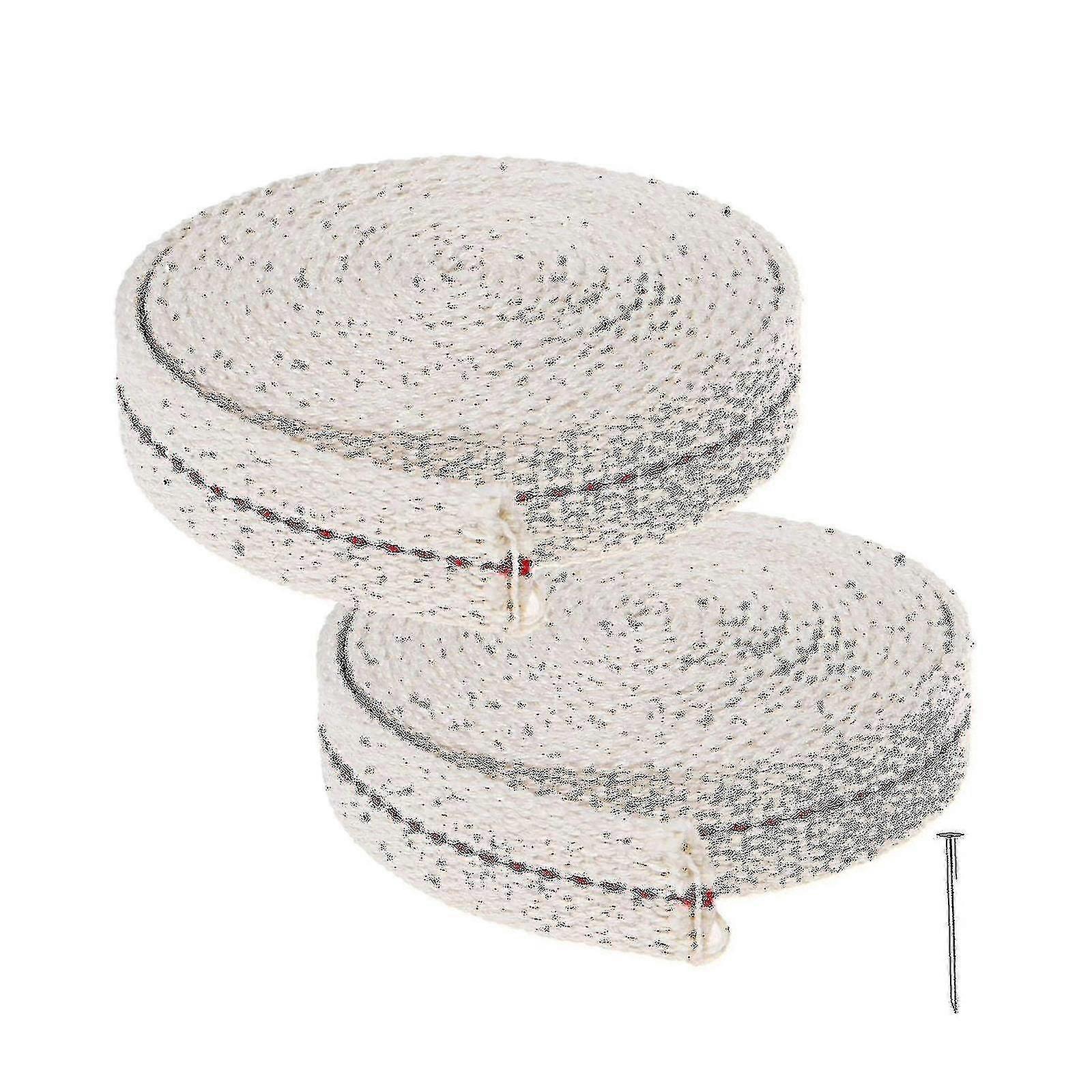 2 rullar Wick White Replacement Wick för oljebrännare