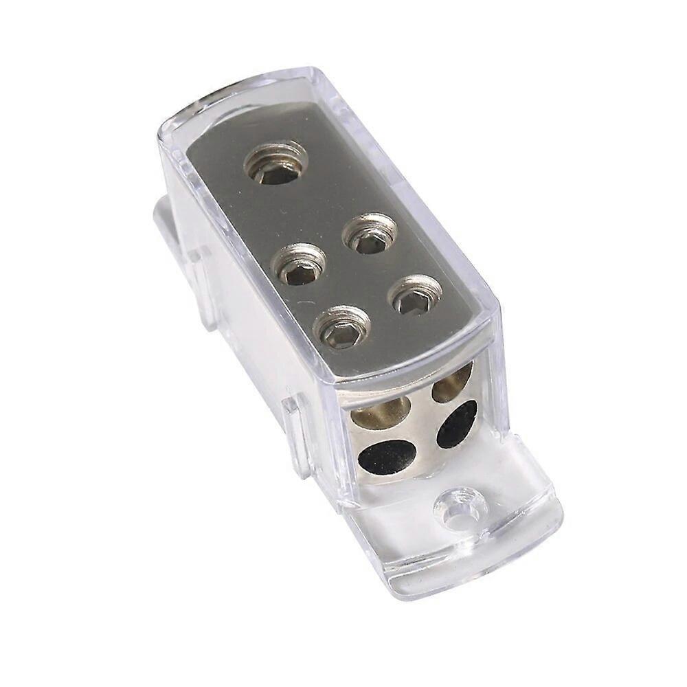 4-Way Audio Power/Ground Cable Splitter Distribution Block Ground Distributor Connecting Block for Car Amplifier Audio Splitter