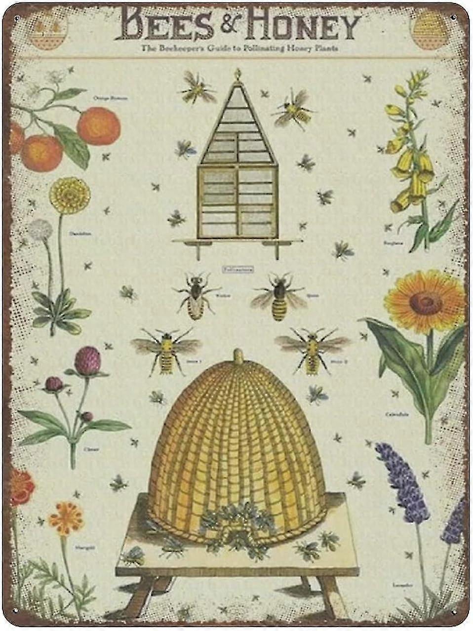 Decoração botânica da flor do sinal da lata do metal 8x12 polegadas OU 12x16 polegadas modo 1826