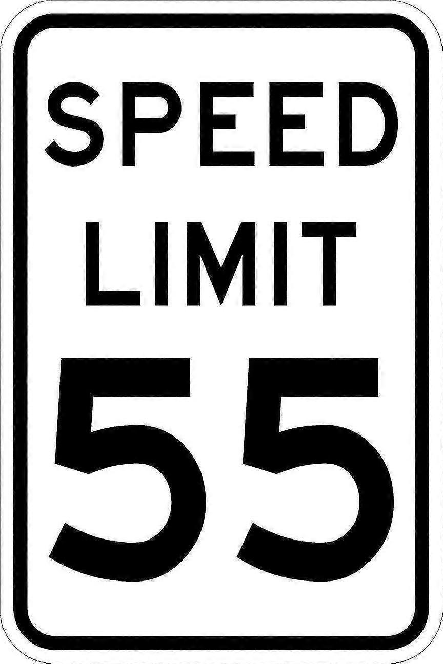 Limite de velocidade 55 mph 8x12 polegadas OU 12x16 polegadas modo de sinal de alumínio 1001