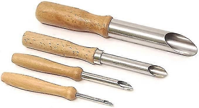 4 قطع من الطين ثقب القواطع للفخار