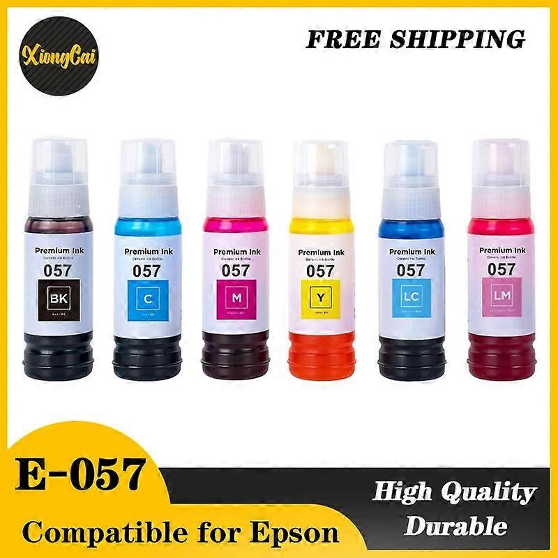 NEW Compatible For Epson 057ink Compatible Color Water Based Bottle Refill Bulk Inkjet Ink 057 for Epson L8050/L18050 Printer