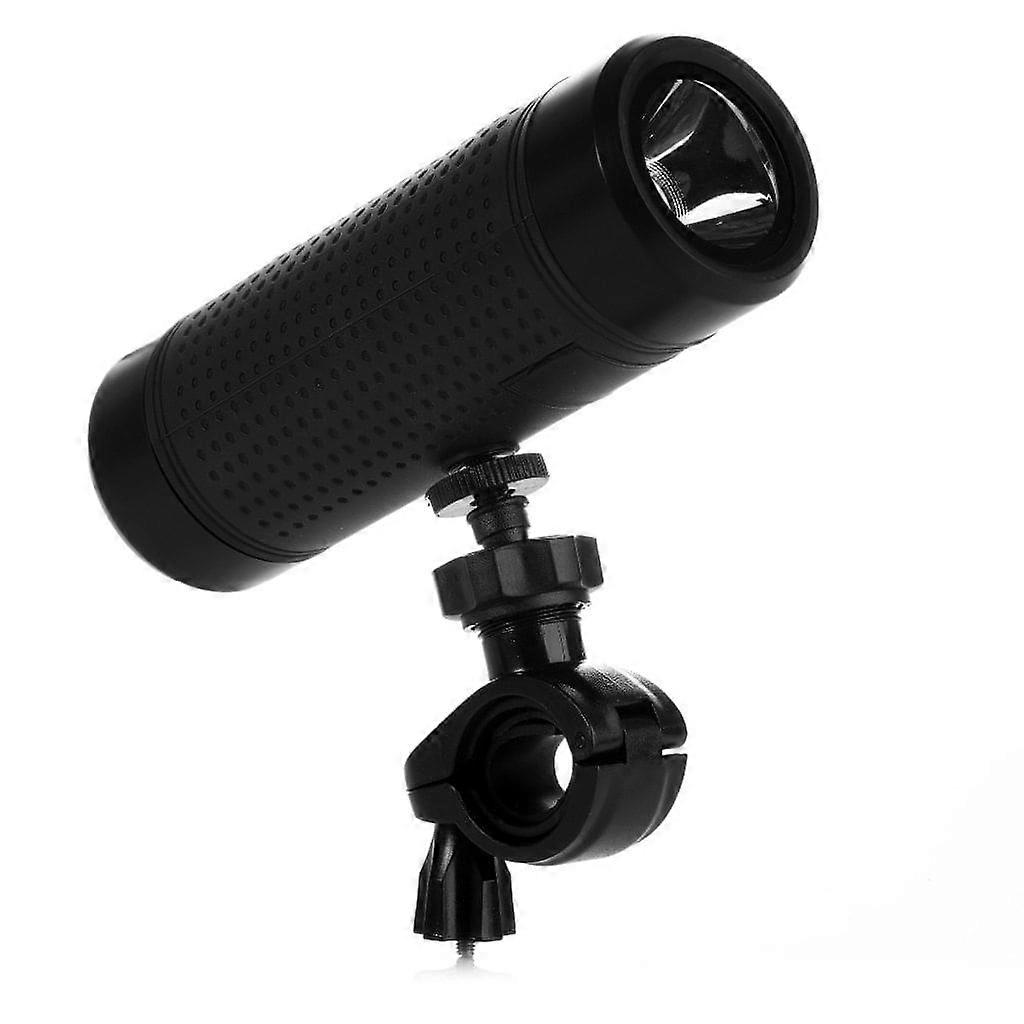 5200mAh Outdoor Wireless Bluetooth Speaker - Waterproof Column Bicycle Portable Music Bass Speaker with LED Light and Power Bank