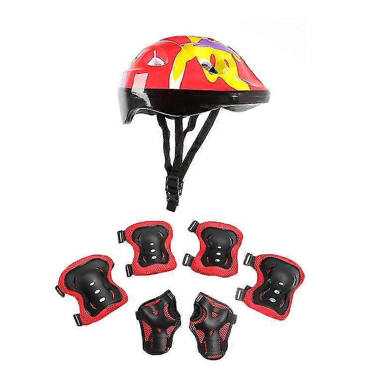 Spring Outdoor Riding 7 Stück Set Kinderhelm Zubehör