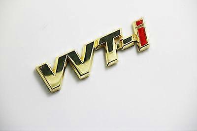 1X 3D Metal VVT-i VVTi Chrome Car Fender Sticker Side Emblem Badge for TOYOTA Camry COROLLA YARiS Ralink REIZ CROWN car styling