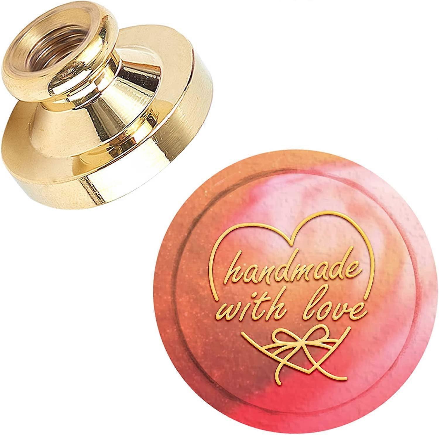 バレンタインデーワックスシールスタンプヘッド愛で手作りクリエイティブギフト封筒招待状カードデコレーション用の取り外し可能なシーリング真鍮スタンプヘッド