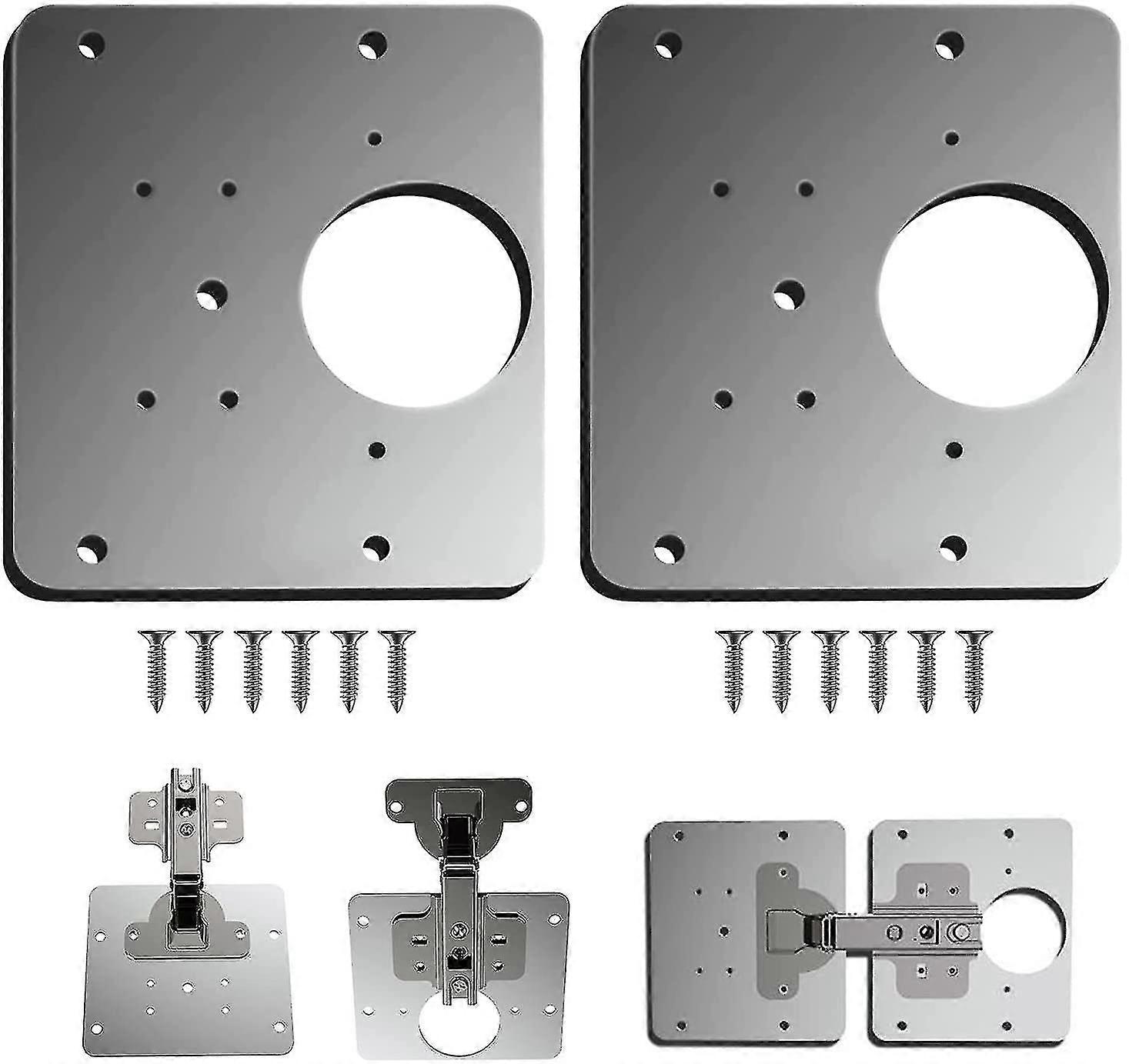 ヒンジ修理プレート、キャビネットヒンジ修理ブラケット、キッチンキャビネットドアヒンジ修理プレートキット