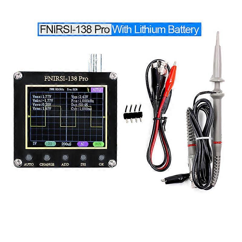 -138 PRO MINI Oscilloscope DSO152 Portable Digital Oscilloscope 2.5MSa/s 200KHz Analog Bandwidth 80KHz PWM Square Waves