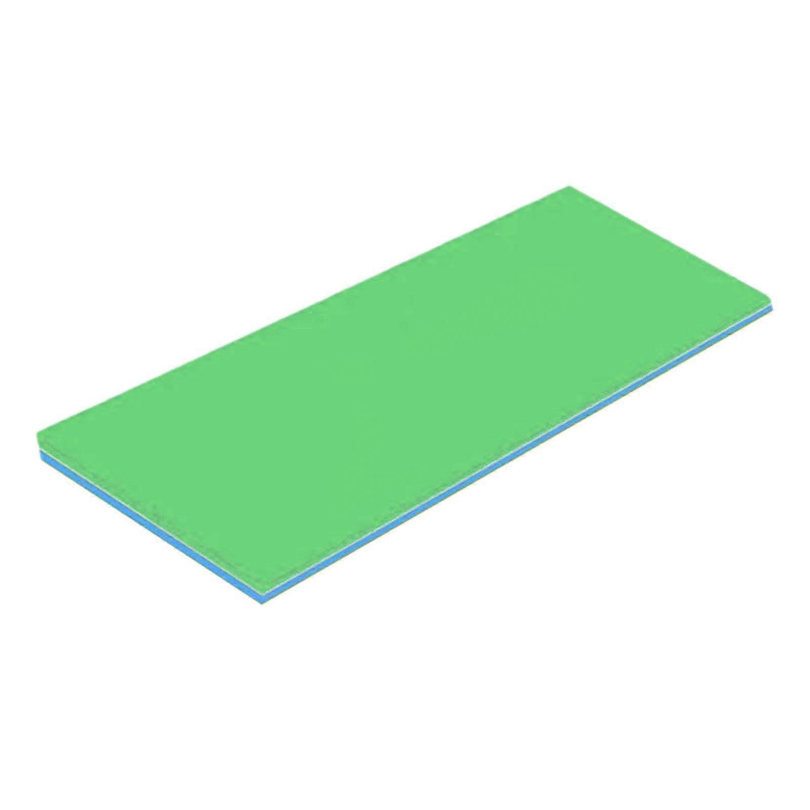 Water Floating Mat Pool Float Raft Lounge Mattress for Party Outside Outdoor Green Blue
