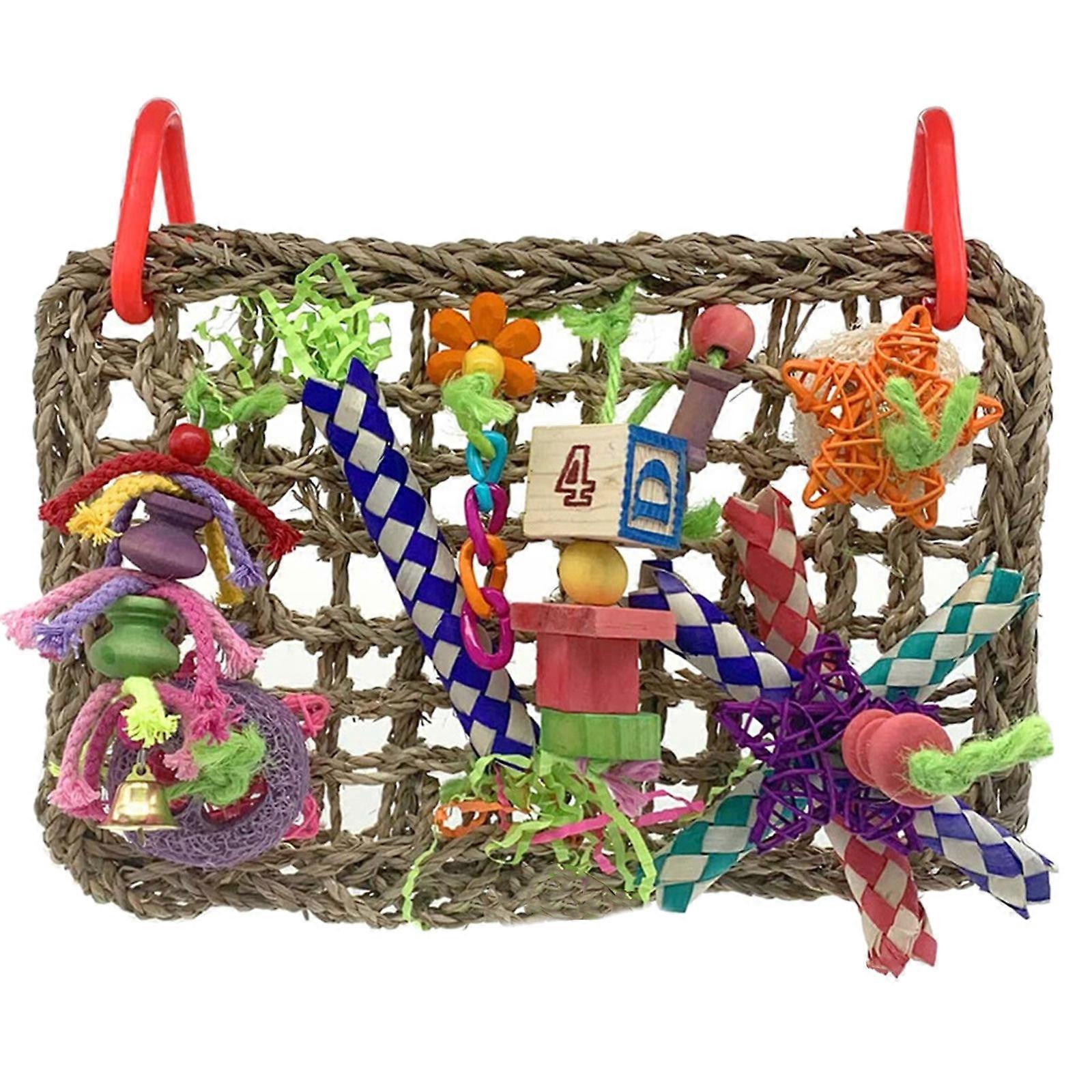 Foraging Wall Bird Toys Climbing Net for Exercise IQ Simulation for Parrots