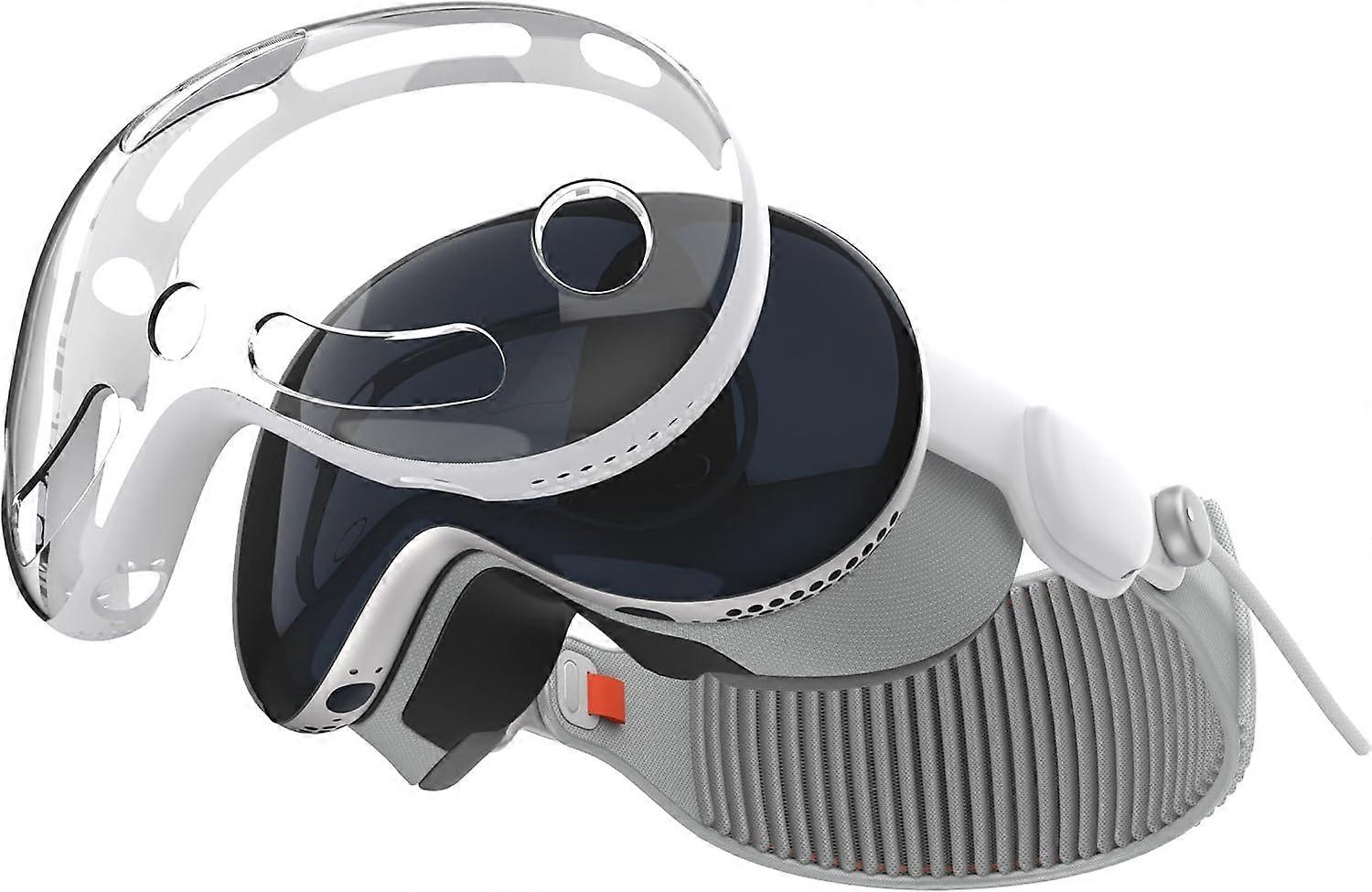 Frusde Compatible with Apple Vision Pro Case PC+TPU Protective Cover Case For Vision Pro VR Headset