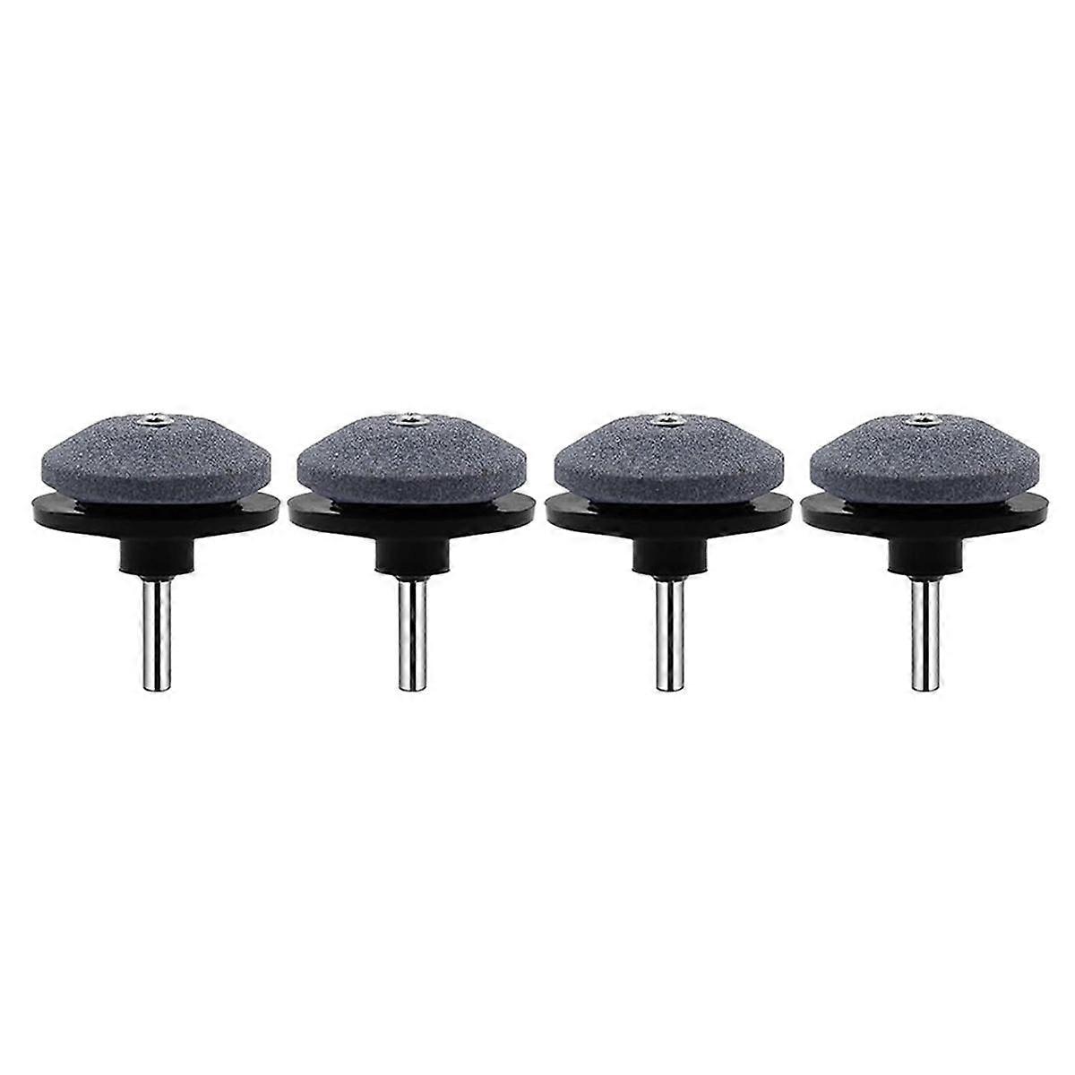 4PCS Lawnmower Dull Blade Sharpener, Lawn Mower Blade Sharpener Tool, Universal Blade Sharpeners for Lawn Mowers,Black