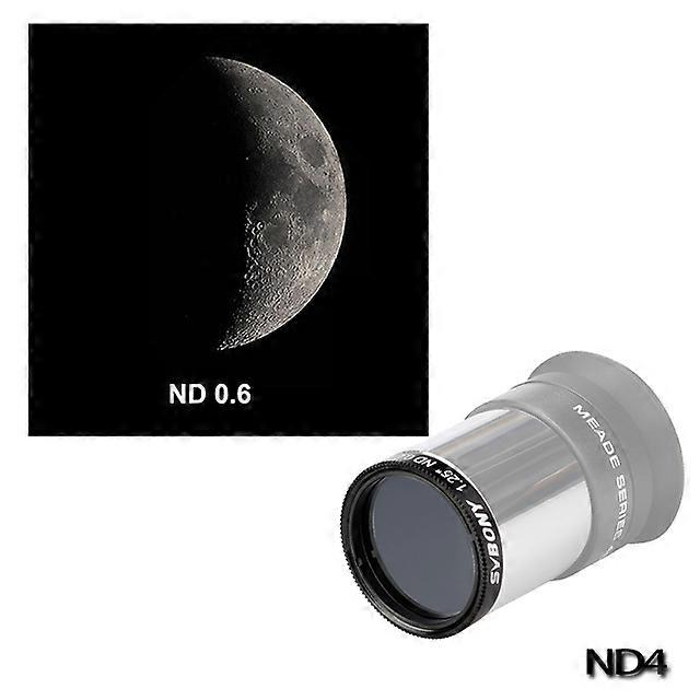 1.25" ND4 /ND8/ ND16/ ND1000 Neutral Density Filter for Telescope Eyepiece Reduce Moon Surfaces Overall Brightness SV139