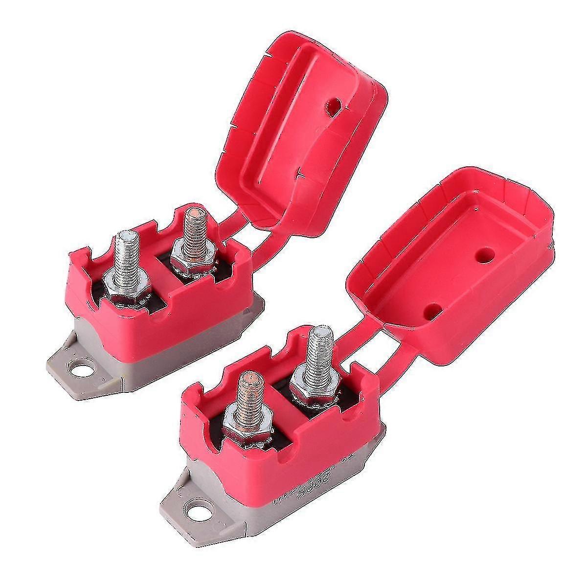 Automatic Reset Circuit Breaker Fuse Stud Bolt Type With Cover(3pcs)