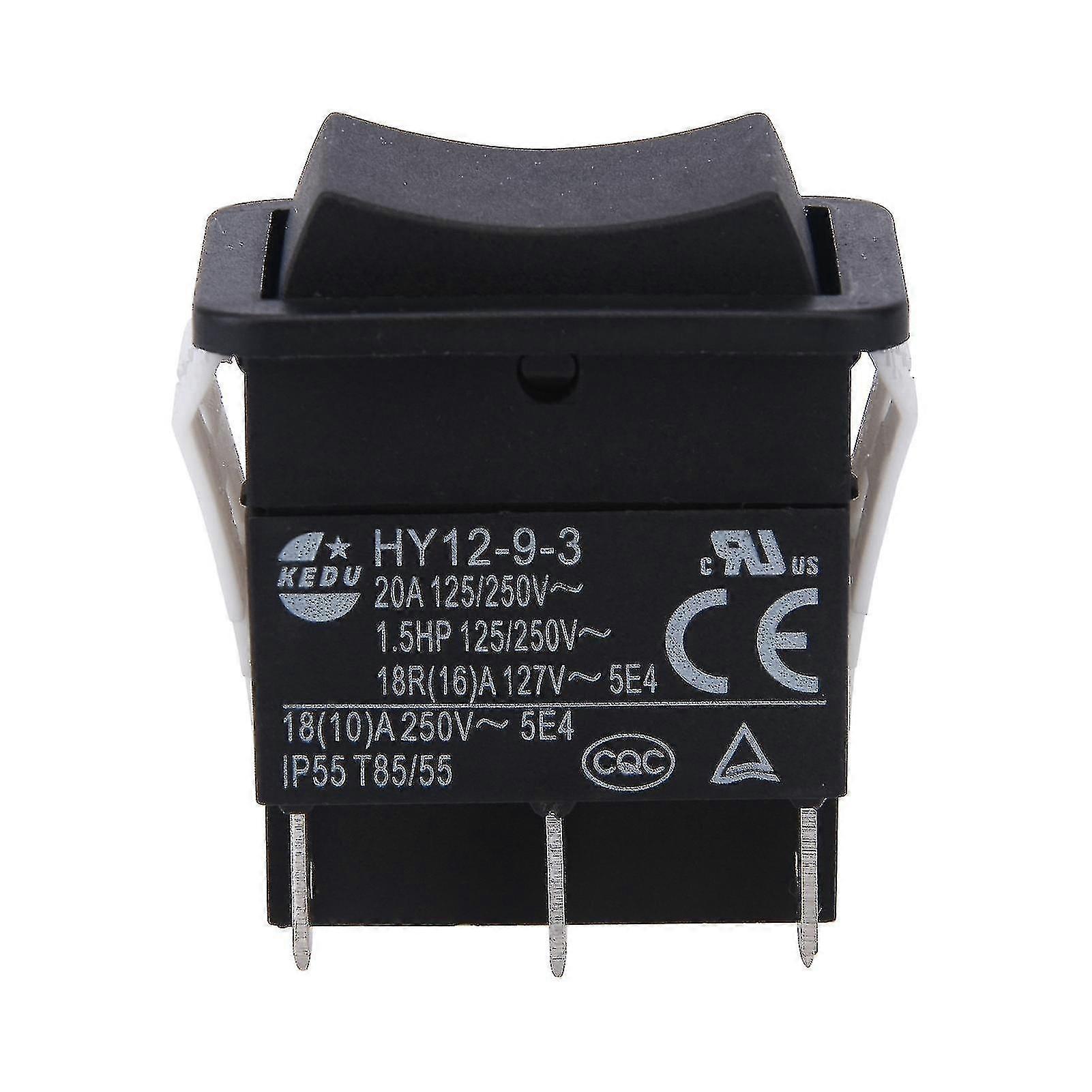 HY12-9-3 Small Industrial On Off Safe Arc Single Pole Rocker Switch Push Button