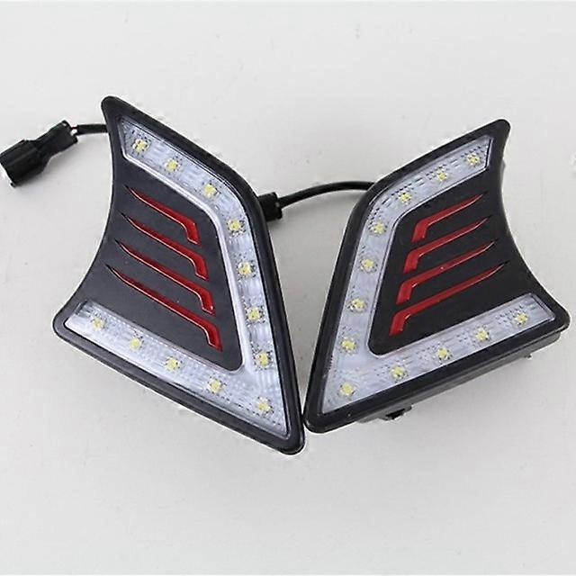 2Pcs For Toyota Hilux Vigo 2012 2013 2014 2015 LED DRL Daytime Running Light Daylight Waterproof Signal lamp car-Styling