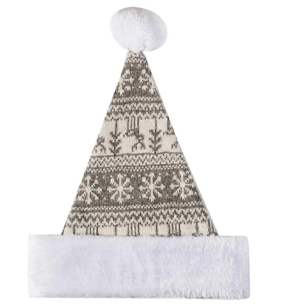 クリスマスサンタハットニットサンタハットパーティーフェイバークリスマスデコレーションクリスマスコスチュームアクセサリー