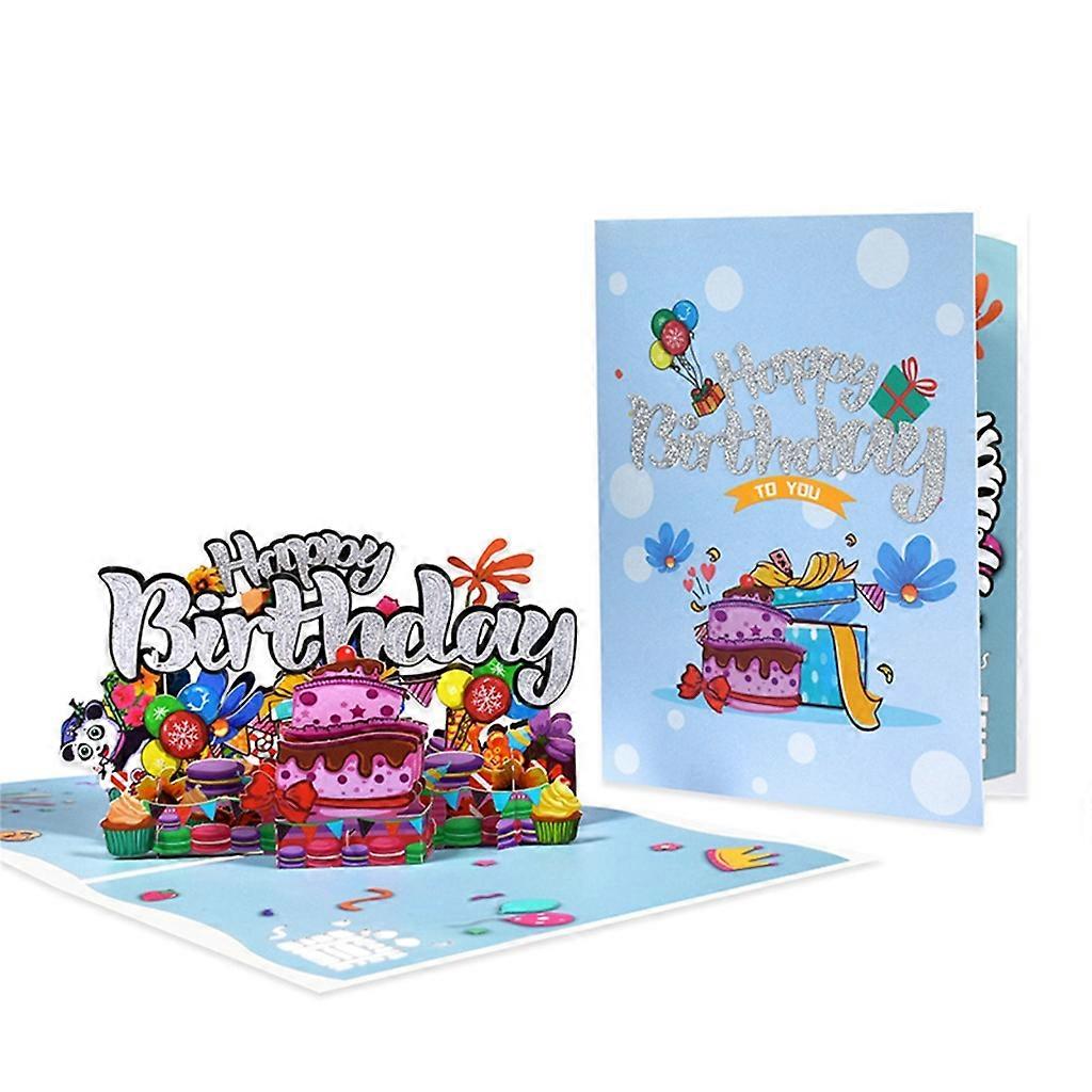 3D Pop-Up Birthday Card for Guests Housewarming Gift with Envelope New Year