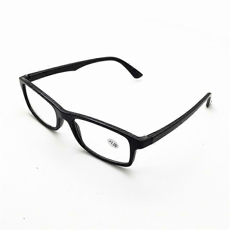 Pack of 2 reading glasses for men/women, ultra-light reading aids of high quality, rectangular, comfortable, available from 1.0 to 4.0.
