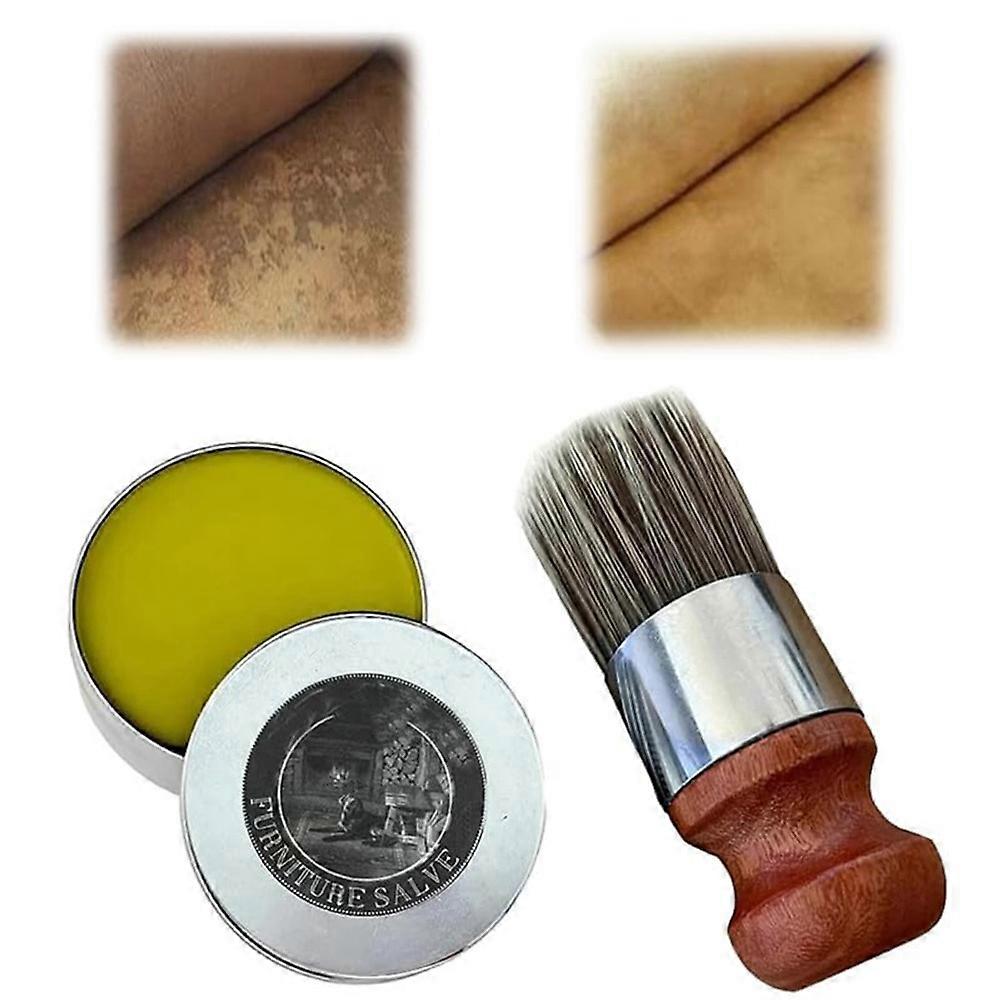 Vintage Salve επίπλων για δέρμα, έπιπλα Salve δέρμα Salve με βούρτσα τρίχας για το σπίτι