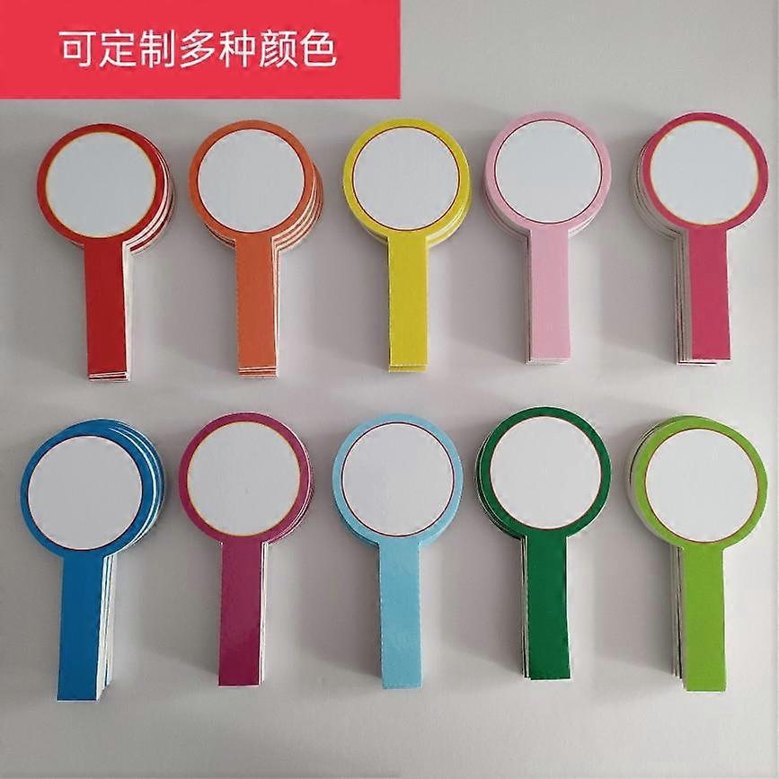 20Pcs Blank Scoreboard Handheld Scoreboard Dry Erase Paddle Mini Handheld Blank Writing Board