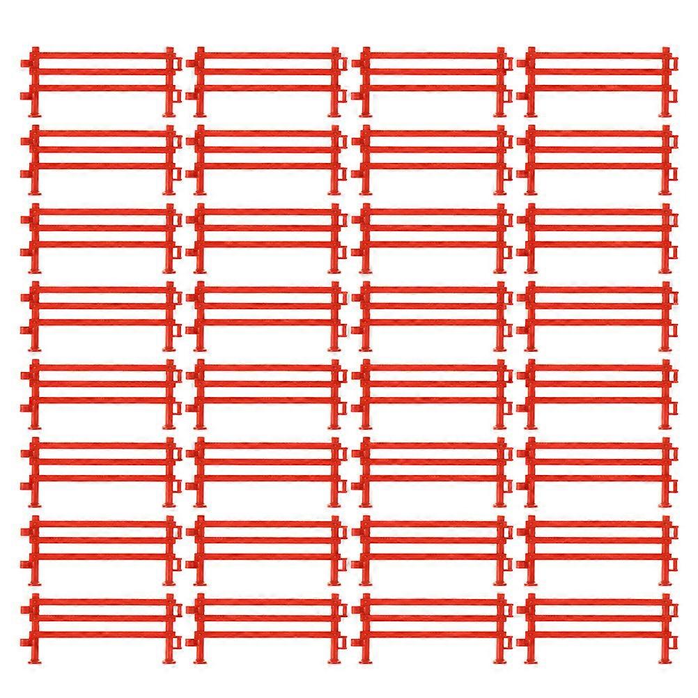 100 Pcs Door Block Fencing Panel Simulation Fence Toy Role Play Guardrail Kids Toy