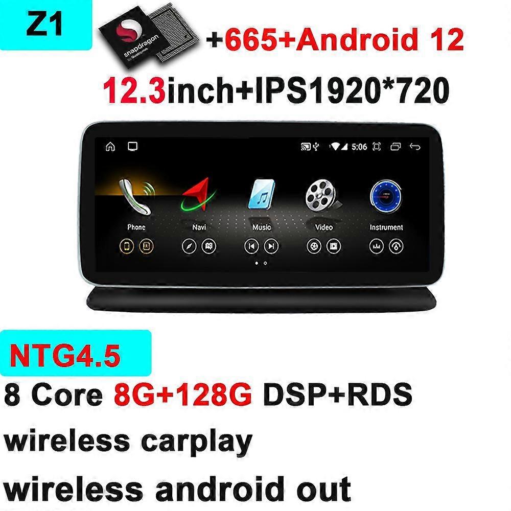 JIGNTIAN Car Carplay Android Auto Navigation Gps Multimedia Radio Video Player Audio for Mercedes Benz CLS Class C218 2012-2018