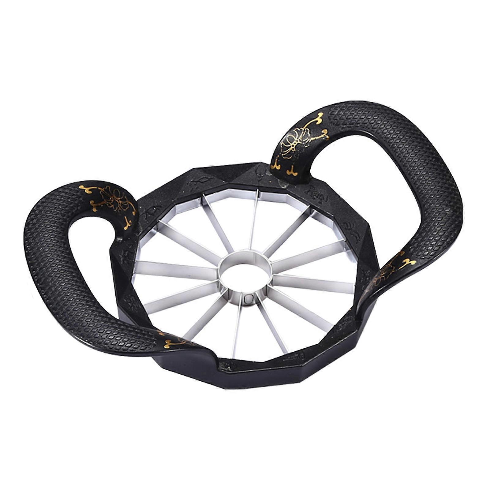 Fruktkutter 8/12 stykker Fruktskjærer i rustfritt stål Enkel å bruke Tidsbesparende Stort håndtak Anti-Skli Design Skarp bladskjærer og kjerne for pærer Oni