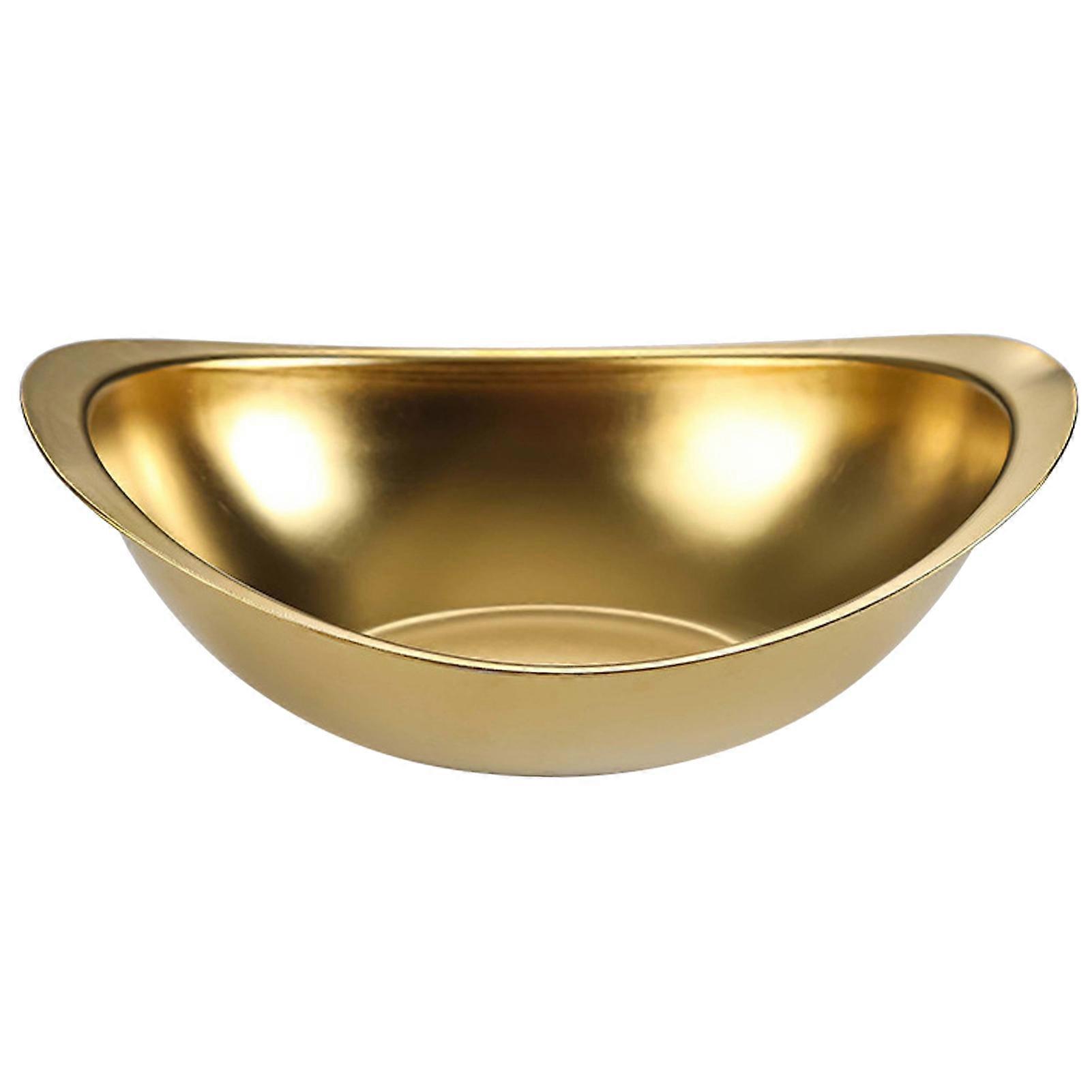 Soup Bowl Stackable Multi-use Oval Large Capacity Stainless Steel Tray Restaurant Supplies